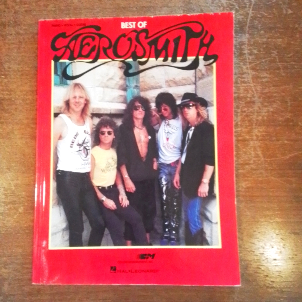 Best of Aerosmith piano,vocal, guitar book